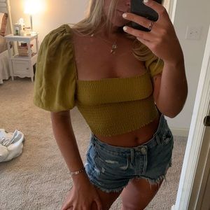 Green Zara Top